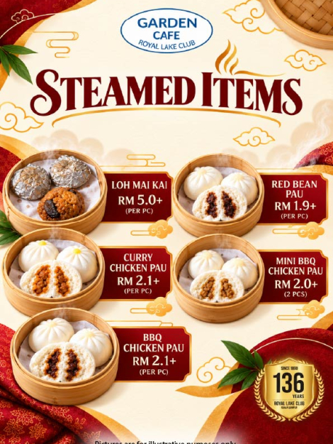 Steamed Dim Sum at Garden Cafe