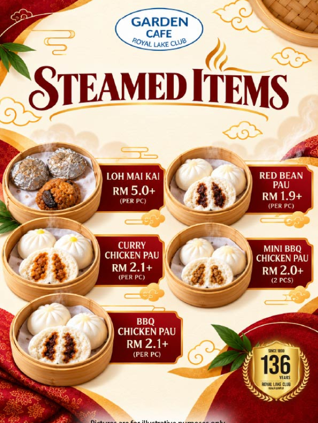 Steamed Dim Sum at Garden Cafe