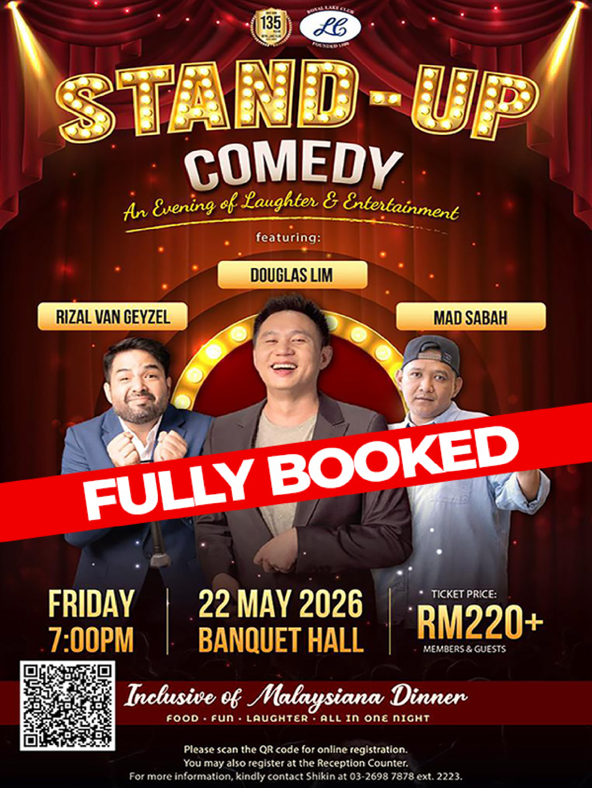 440 x 587 STAND UP COMEDY 2026 - FULLY BOOKED