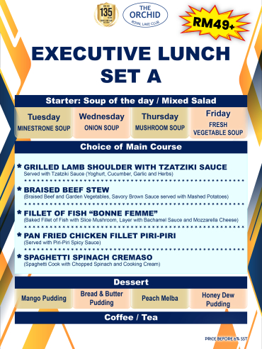 EXECUTIVE LUNCH SET A