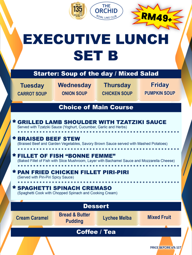 EXECUTIVE LUNCH SET B