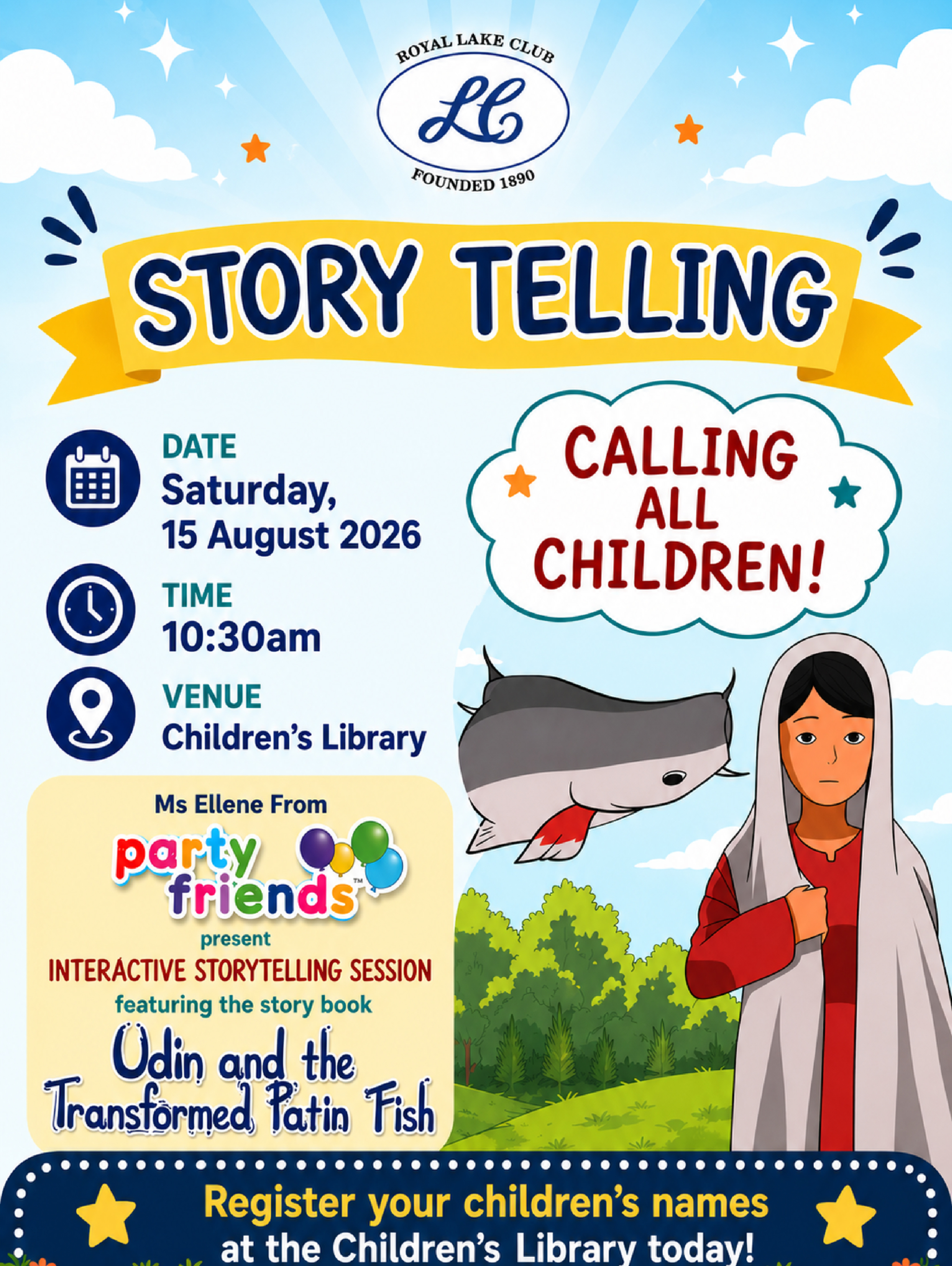 Storytelling UDIN AND THE TRANSFORMED PATIN FISH