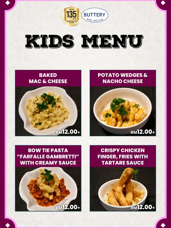 POSTER Buttery Kids Menu UPDATED